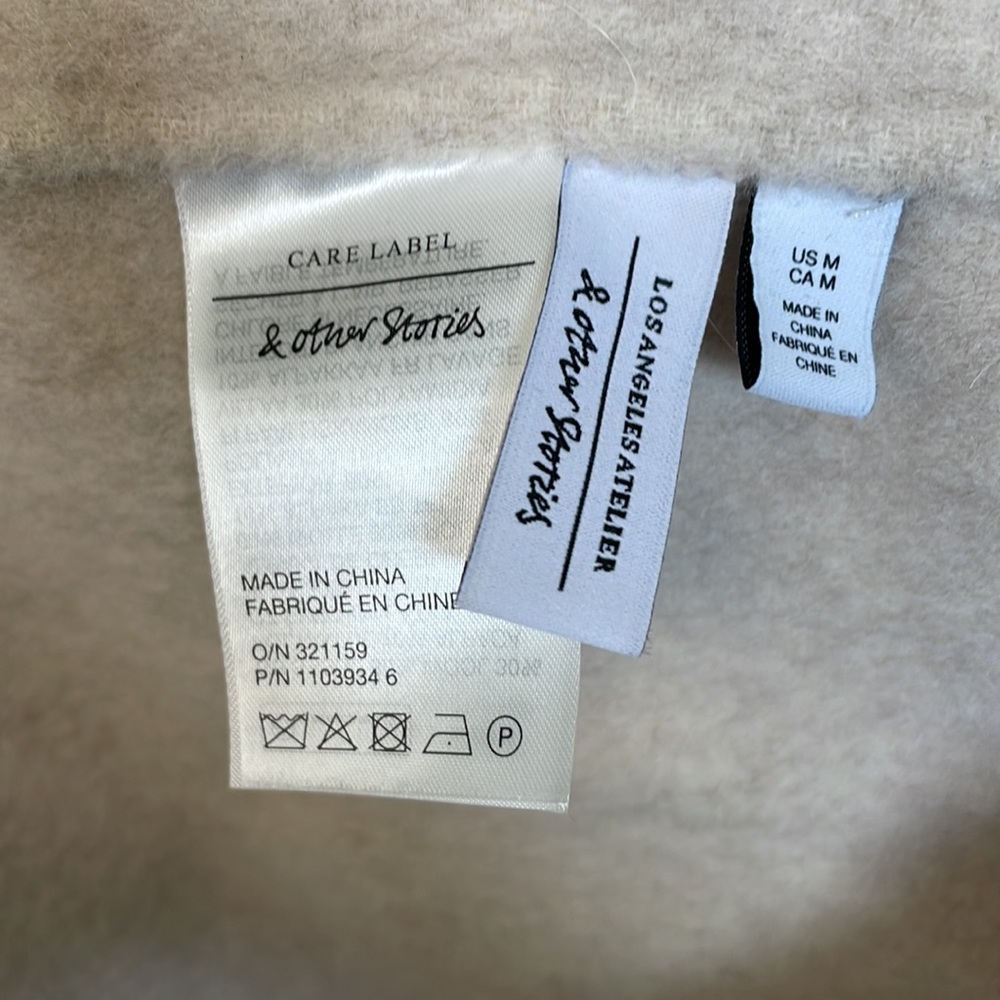 & Other Stories NWOT Oversized Belted Coat size M - Picture 12 of 15